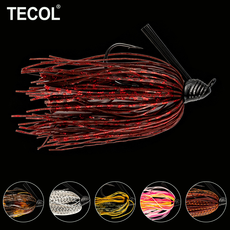 Fishing Lure Buzzbait - TECOL 10G طُعم صيد مطاطي بتنورة