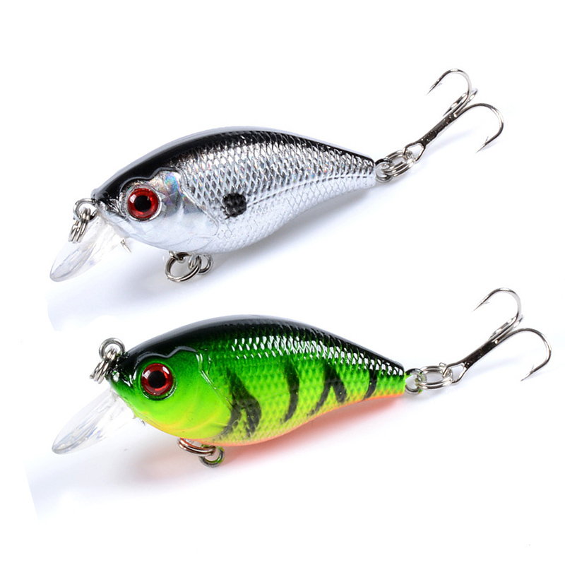 Fishing Lure Topwater - 1 قطعة Wobblers جودة كرانكبيت محاكاة