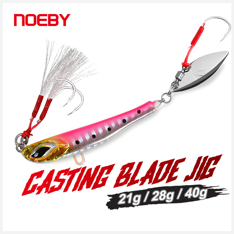 Fishing Lure Blade Bait - Noeby-معدن تهزهز إغراء مع القفز الذيل