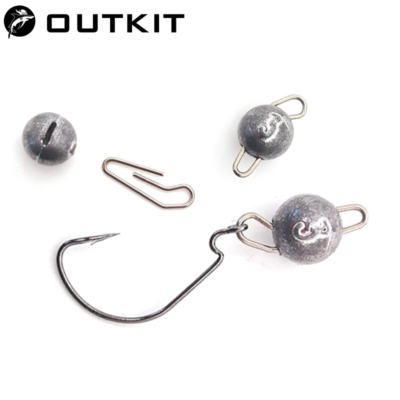 Fishing Lure Accessories - OUTKIT 10 قطعة/الوحدة الرصاص رئيس غرق