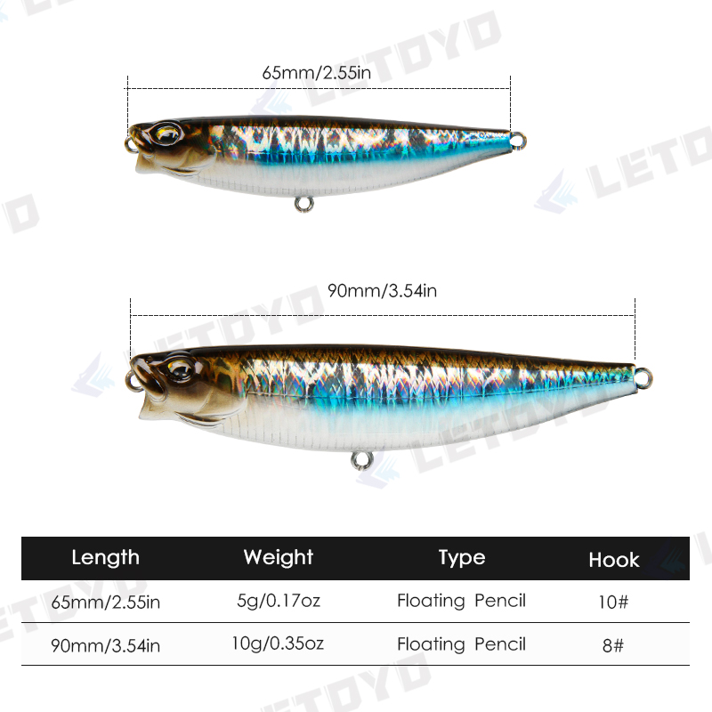 LETOYO 65 مللي متر 5 جرام/90 م - مراجعة Fishing Lure Topwater وسعره