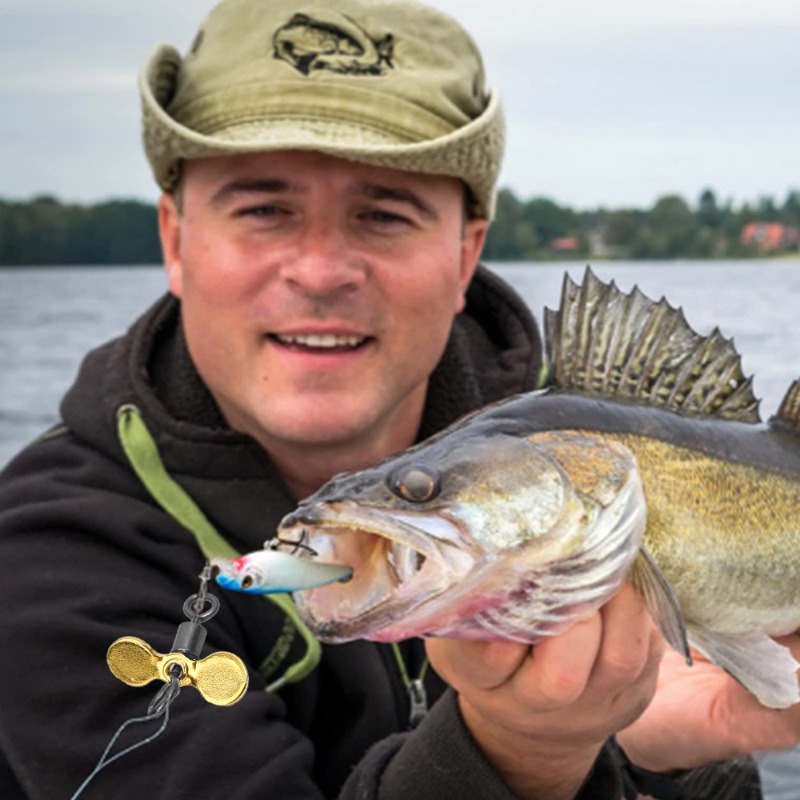 شفرات دوارة لصيد الأسماك، شفرا - مراجعة Fishing Lure Blade Bait وسعره