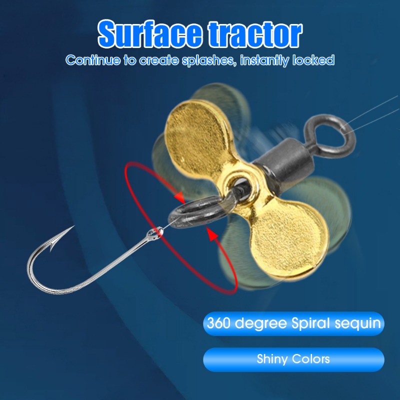شفرات دوارة لصيد الأسماك، شفرا - مراجعة Fishing Lure Blade Bait وسعره