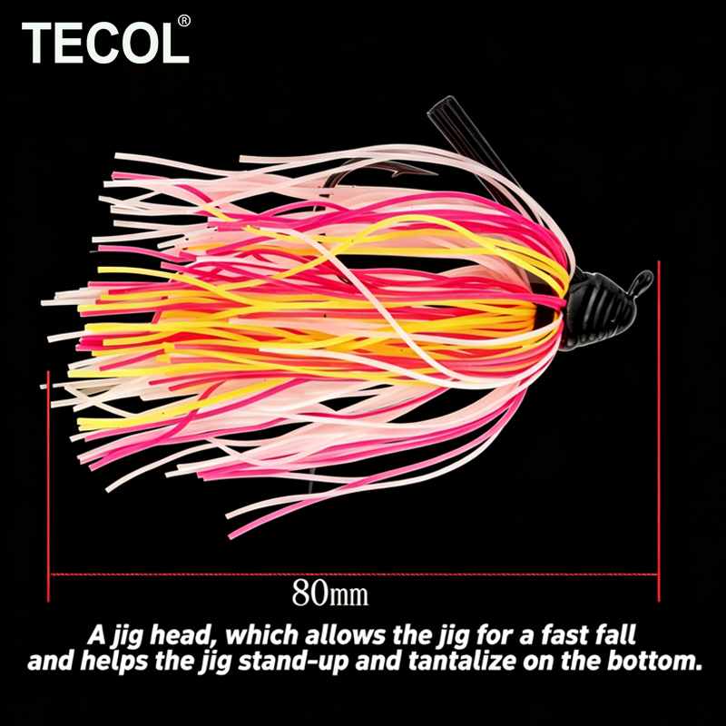 TECOL 10G طُعم صيد مطاطي بتنور - مراجعة Fishing Lure Buzzbait وسعره