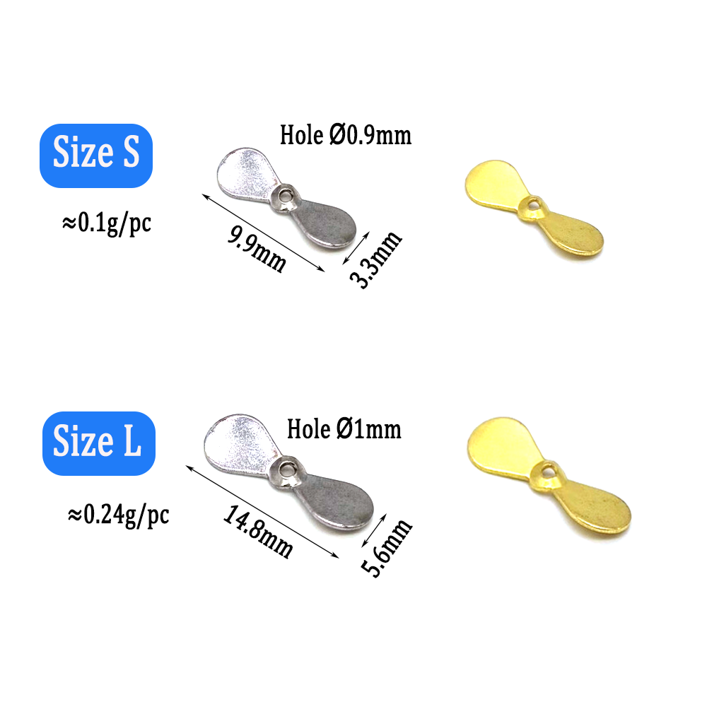 Wifreo 40 قطعة توربو المروحة س - مراجعة Fishing Lure Blade Bait وسعره