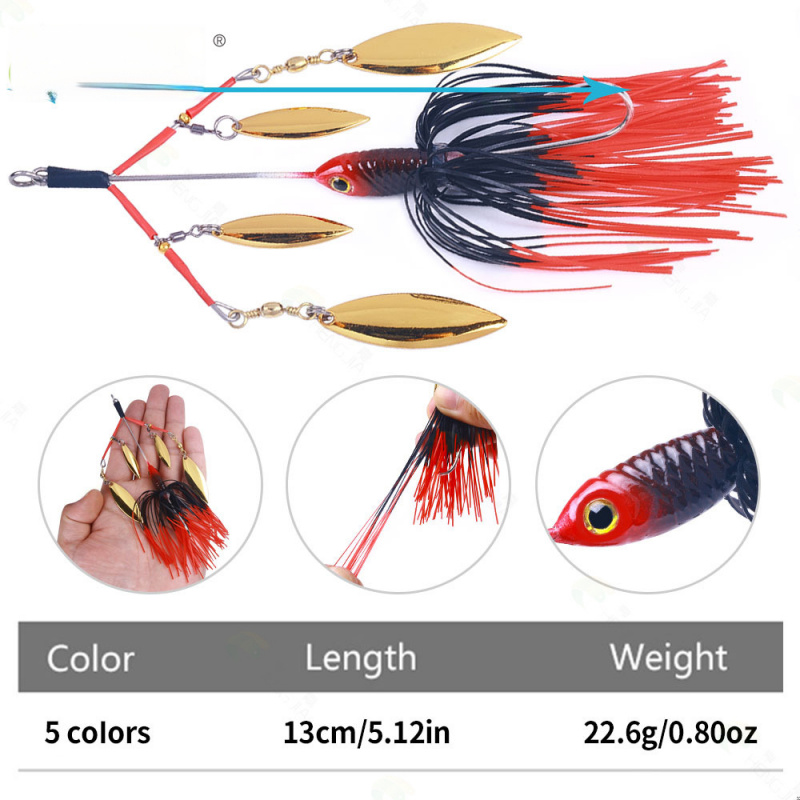 طعم صيد بطول 13 سم ووزن 22 جرا - مراجعة Fishing Lure Blade Bait وسعره