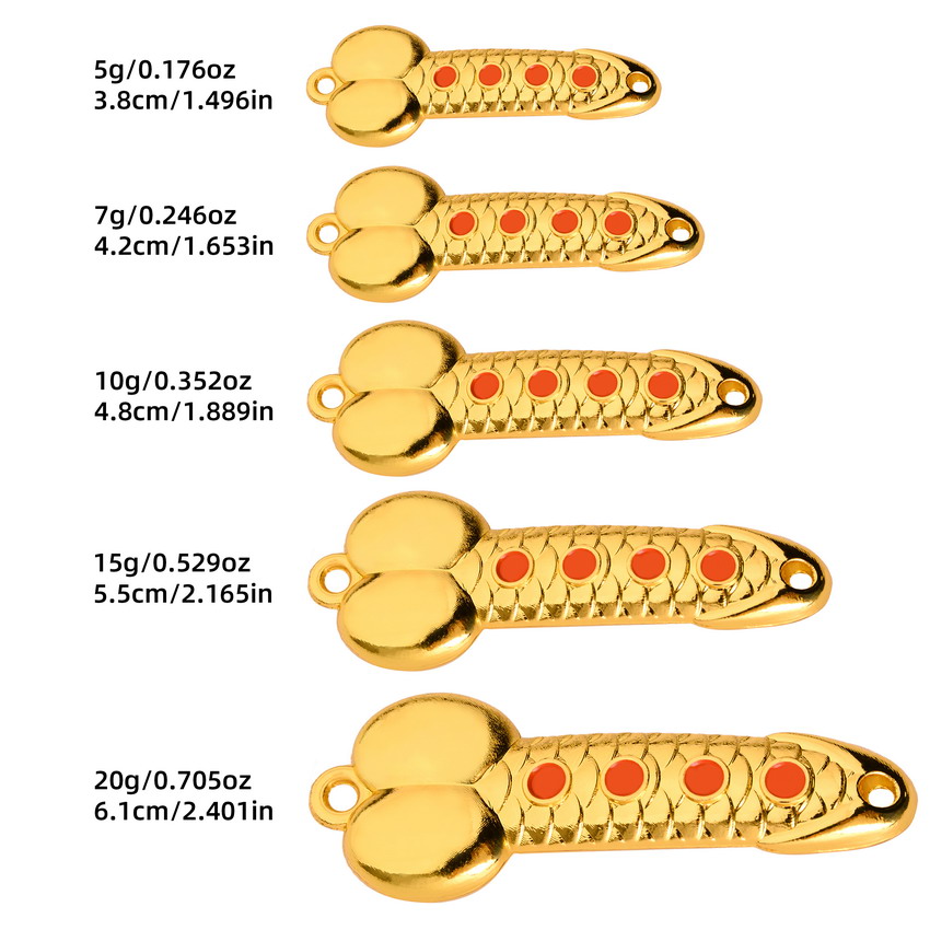 ملعقة معدنية على شكل قضيب طعوم - مراجعة Fishing Lure Spoon وسعره
