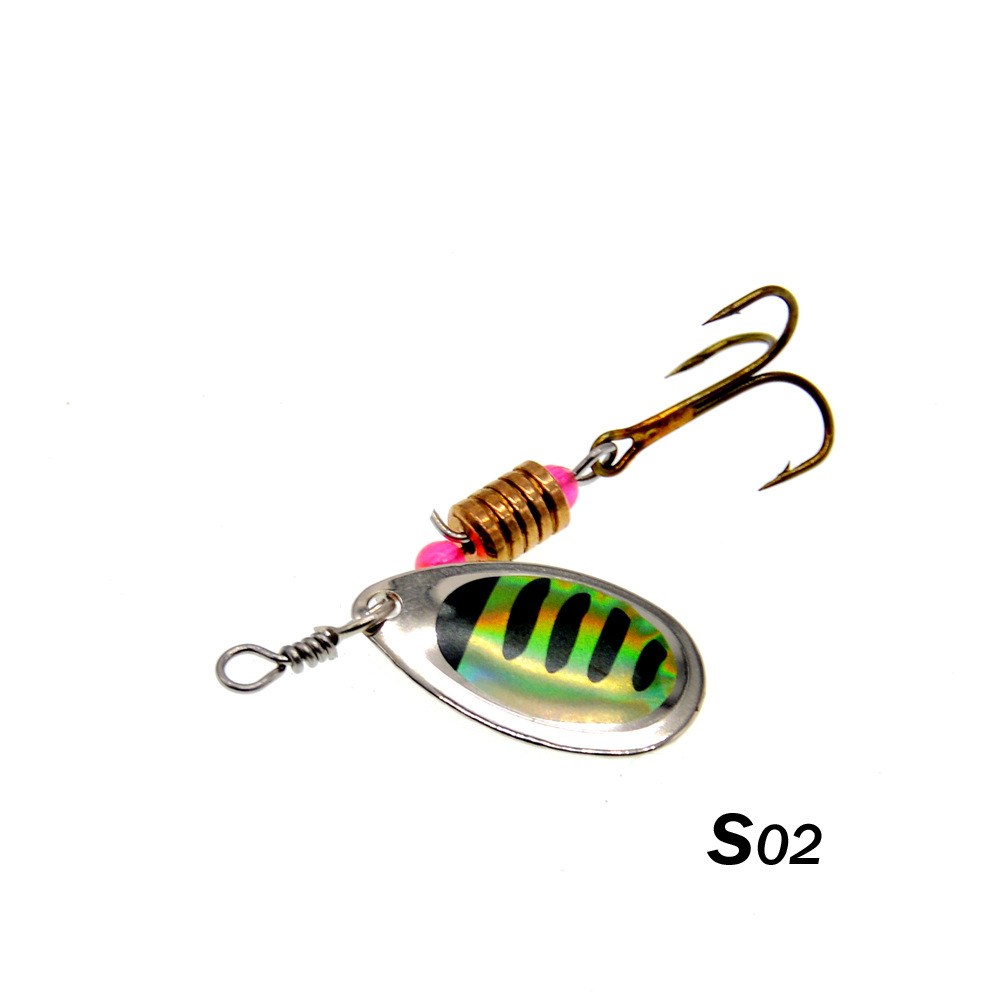 الصيد إغراء سبينر دوران ملاعق  - مراجعة Fishing Lure Spoon وسعره