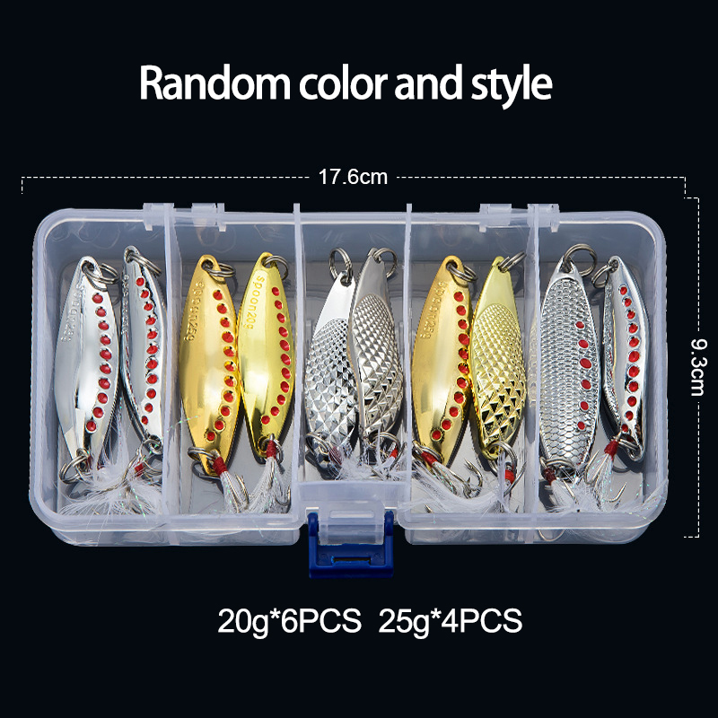 ملعقة معدنية سبينر الصيد إغراء - مراجعة Fishing Lure Spoon وسعره