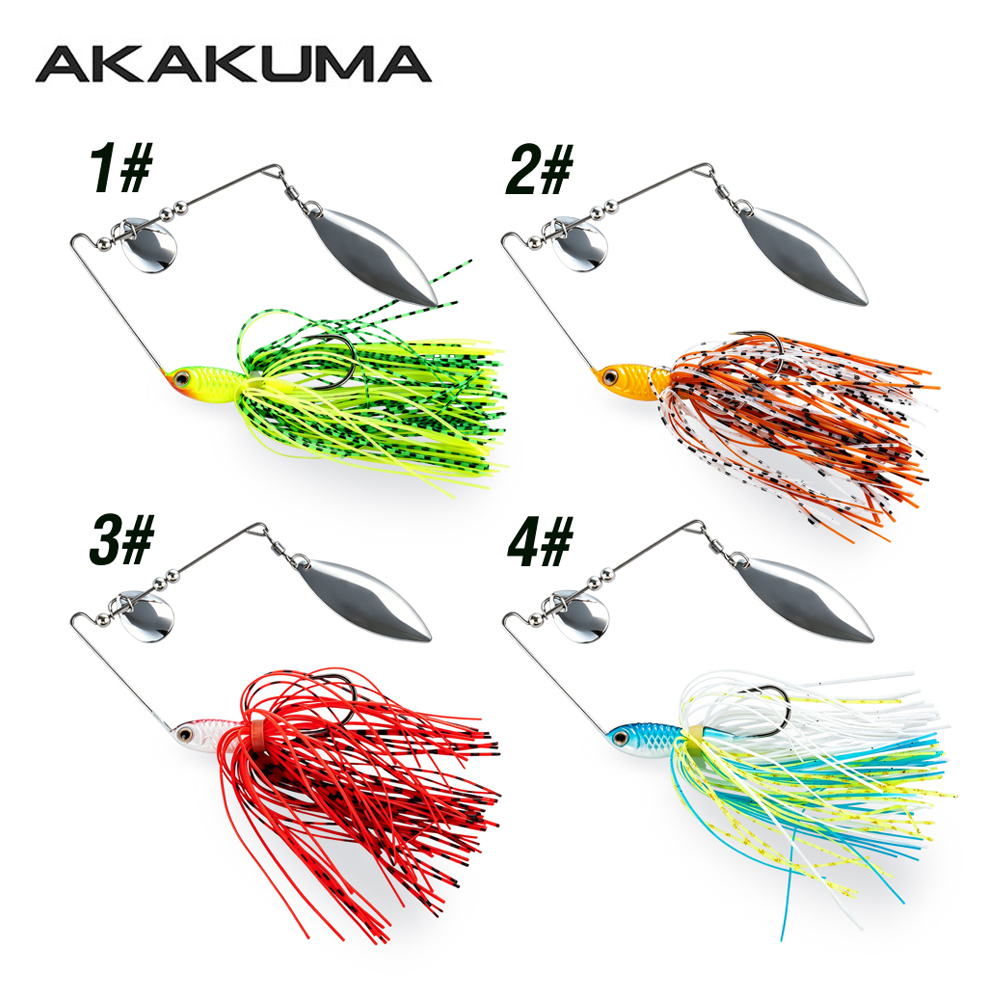 4 قطع طعم صيد سبينر بيت 18 جرا - مراجعة Fishing Lure Blade Bait وسعره
