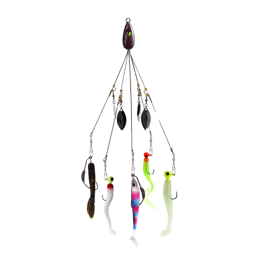 طقم طُعم صيد ألاباما أمبريلا ر - مراجعة Fishing Lure Blade Bait وسعره