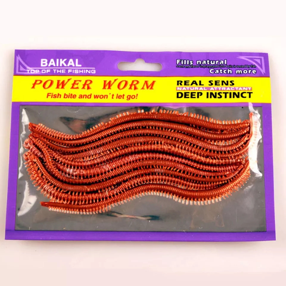 10 قطعة/الوحدة الديدان البحرية - مراجعة Fishing Lure Soft Plastic وسعره