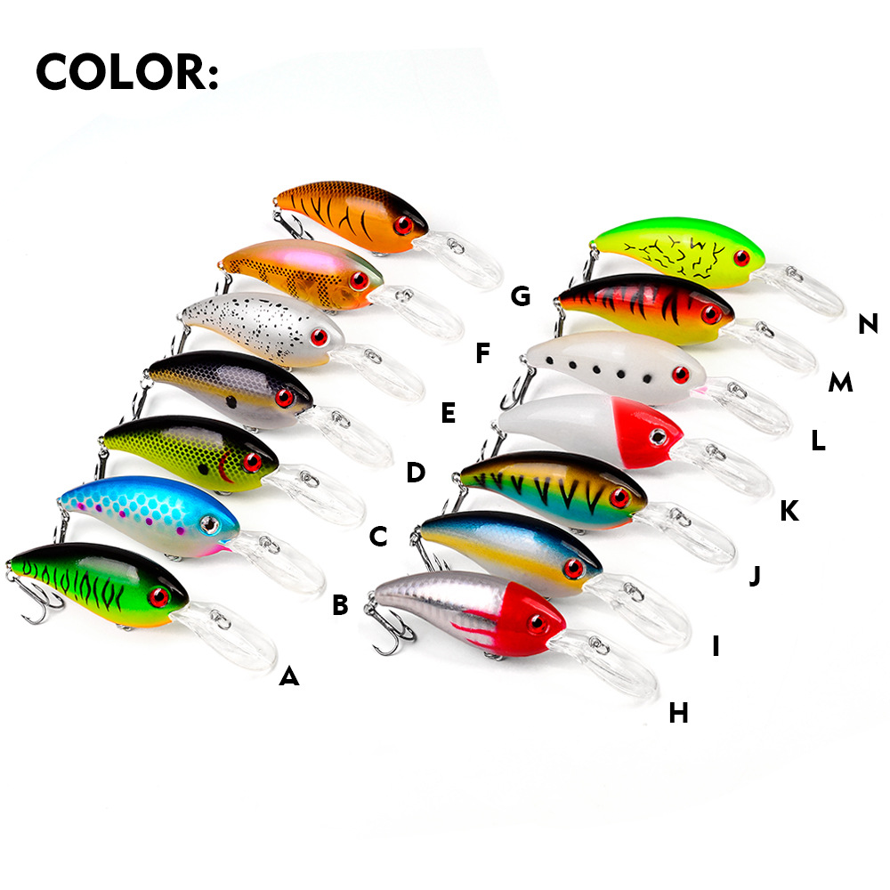 1 قطعة كرانكبيت الصيد السحر ال - مراجعة Fishing Lure Crankbait وسعره