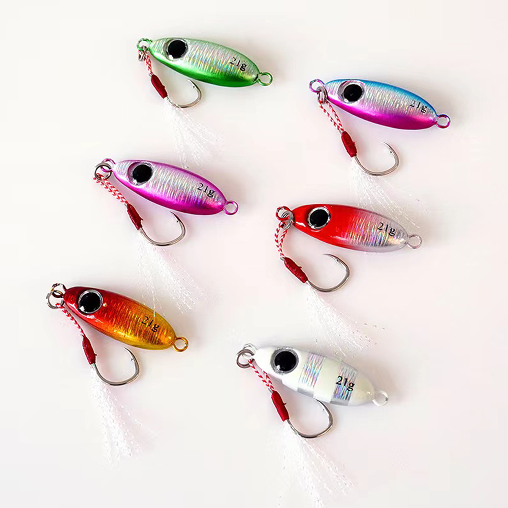 6 قطعة مايكرو المعادن القفز ال - مراجعة Fishing Lure Spoon وسعره
