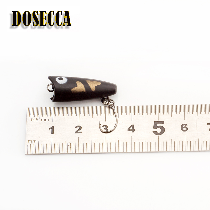 1 قطعة 2.5 سنتيمتر 1.5 جرام To - مراجعة Fishing Lure Popper وسعره
