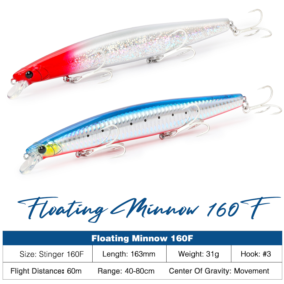 TSURINOYA 160F العائمة طعوم صي - مراجعة Fishing Lure Topwater وسعره