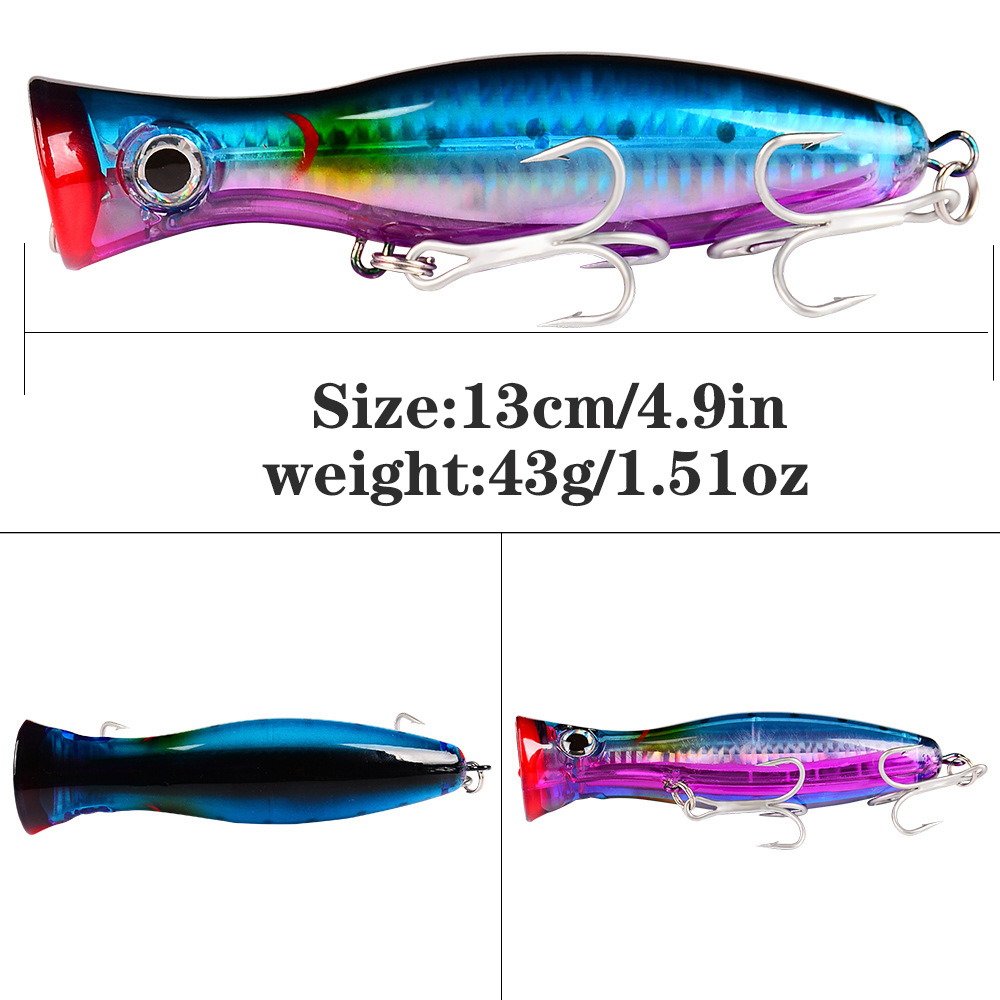 طعم صيد صناعي صلب من PROBEROS، - مراجعة Fishing Lure Popper وسعره