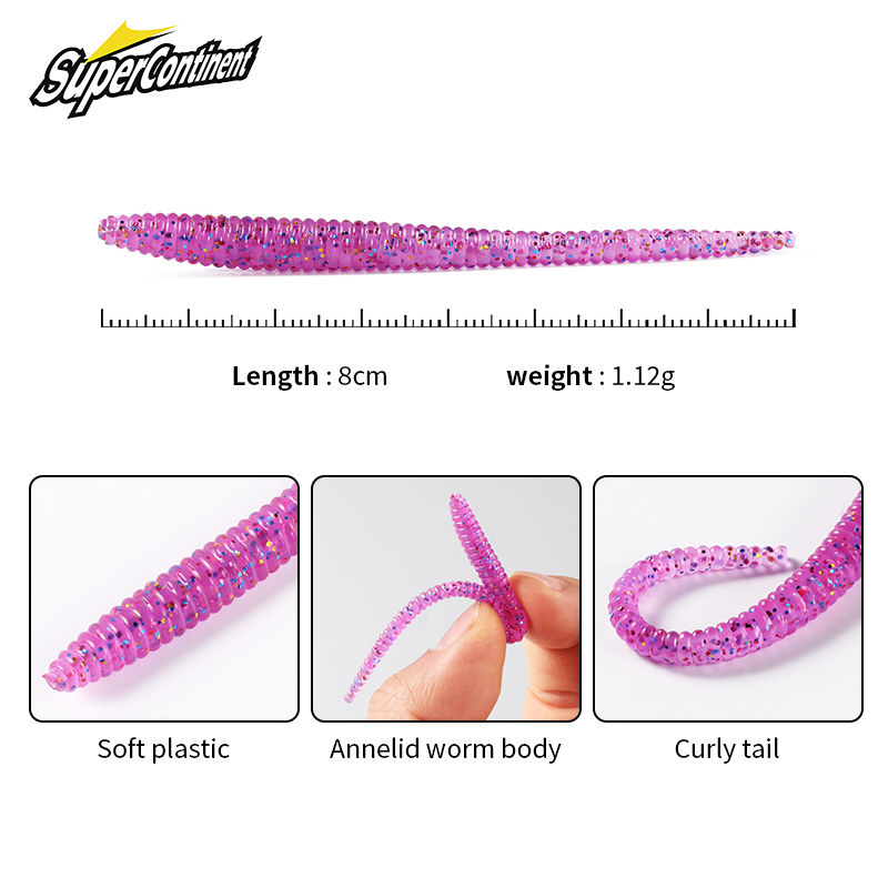 Supercontinent بطيئة غرق سمك ا - مراجعة Fishing Lure Soft Plastic وسعره