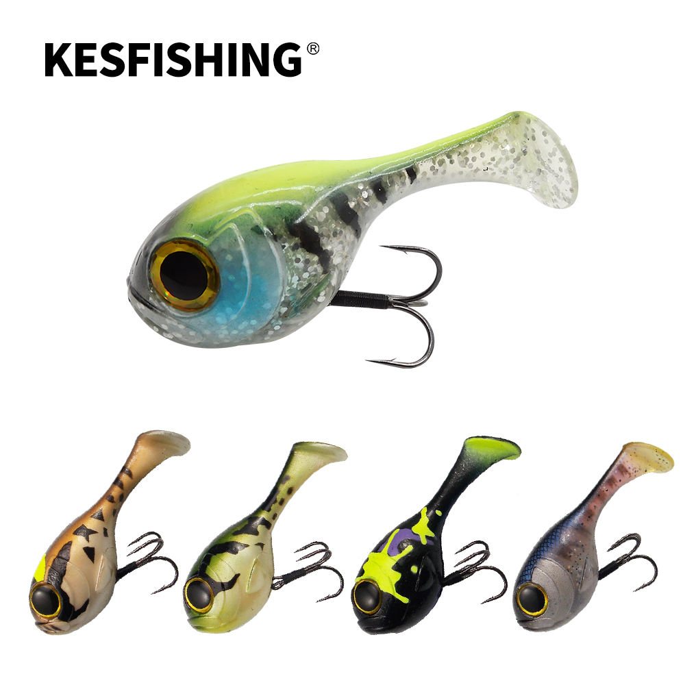 طعم صيد صناعي ناعم من KESFISHI - مراجعة Fishing Lure Swimbait وسعره