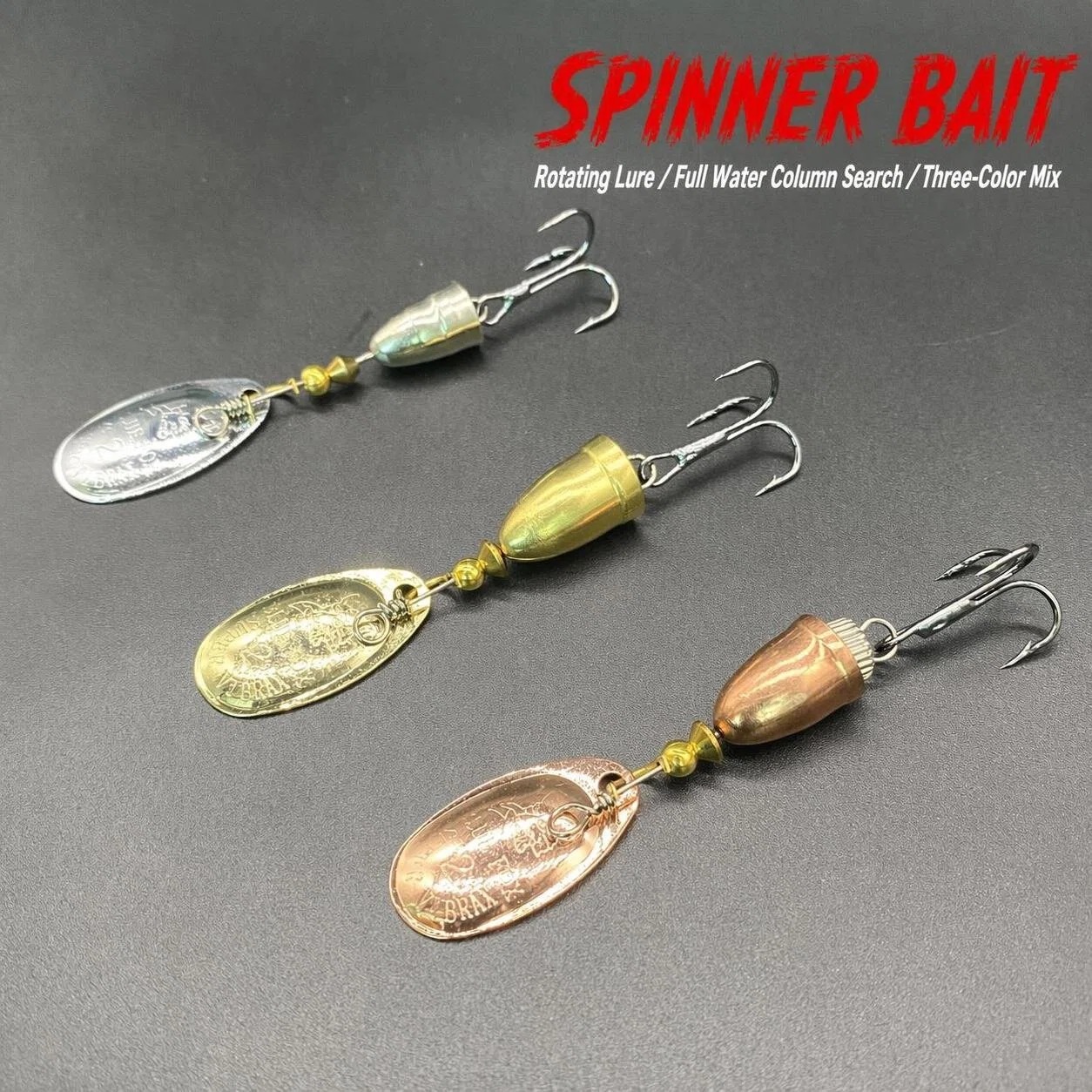 1 قطعة طعم صناعي معدني دوار من - مراجعة Fishing Lure Blade Bait وسعره