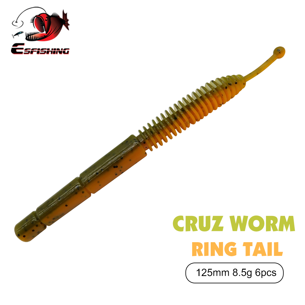 ESFISHING لينة إغراء كروز دودة - مراجعة Fishing Lure Jerkbait وسعره