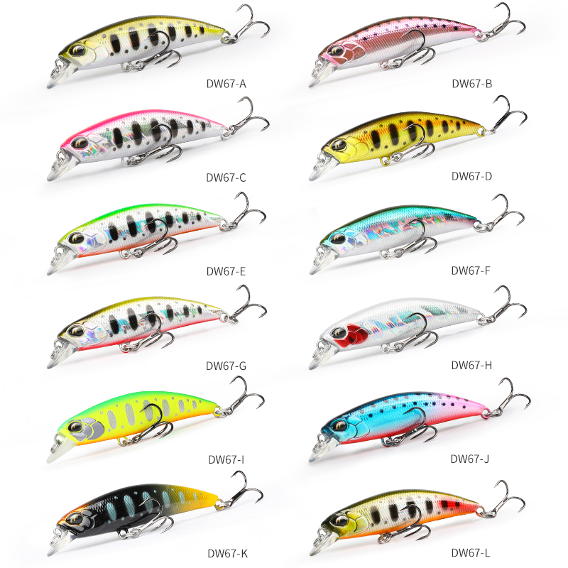 TSURINOYA غرق البلمة 60S الصيد - مراجعة Fishing Lure Jerkbait وسعره