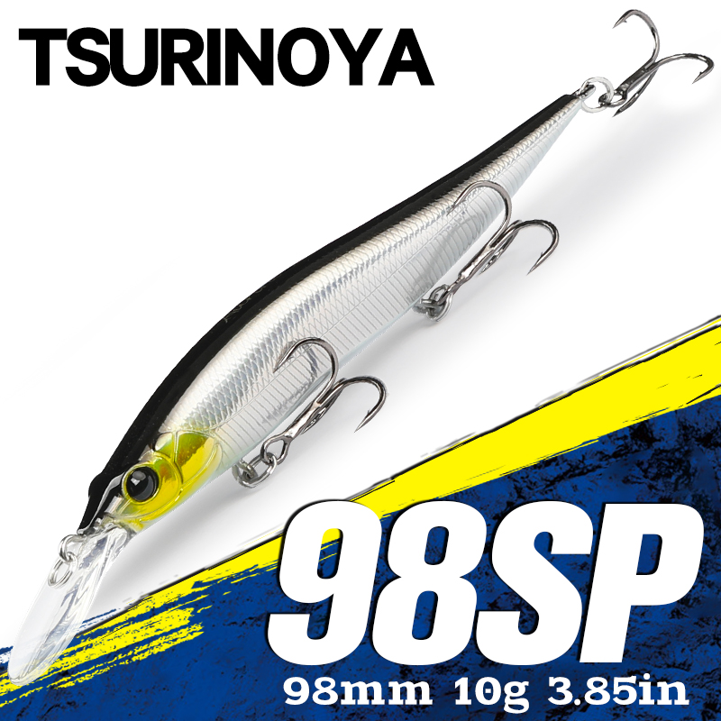 TSURINOYA تعليق البلمة Jerkbai - مراجعة Fishing Lure Spinnerbait وسعره