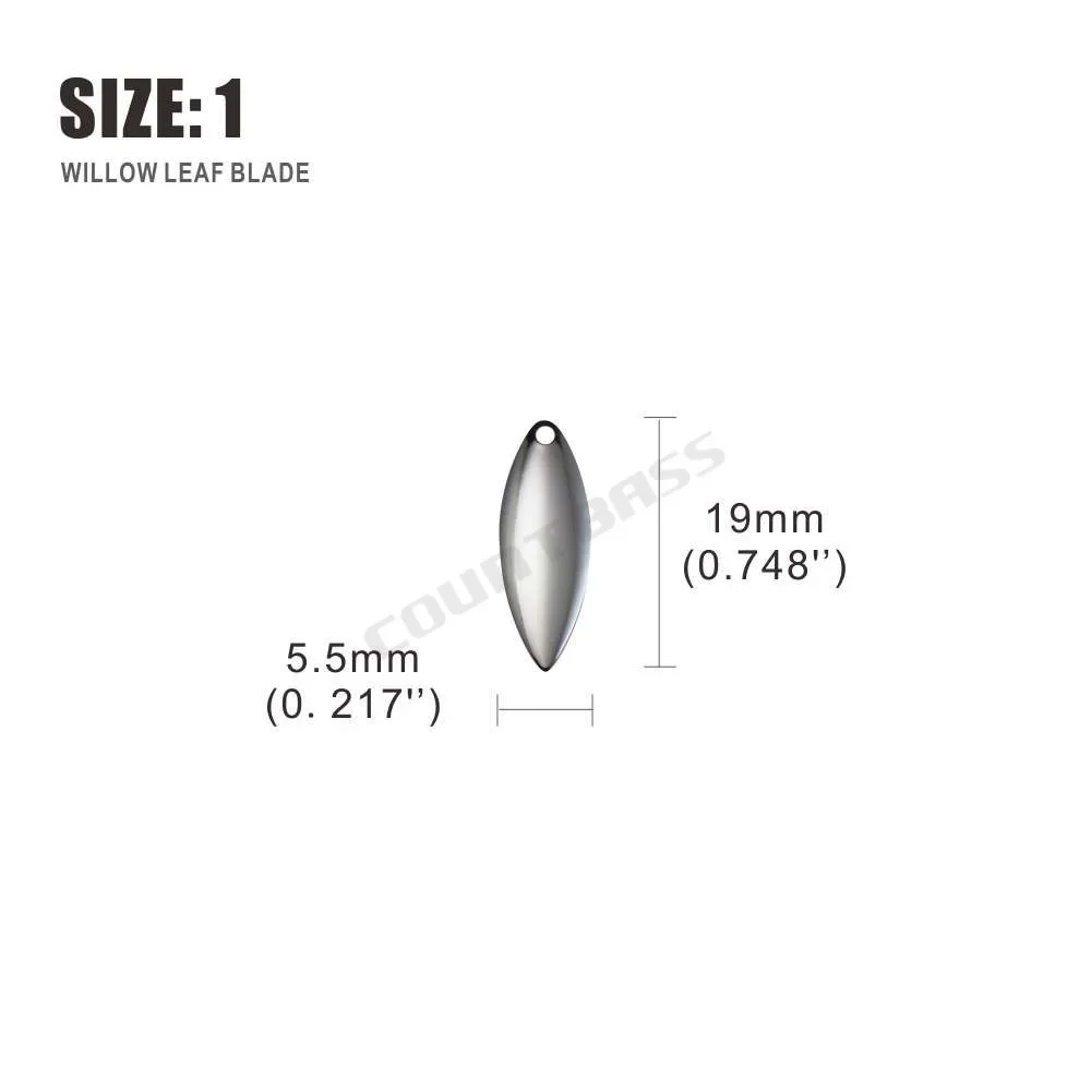 Countbass 50 قطعة حجم 1-6 الني - مراجعة Fishing Lure Blade Bait وسعره