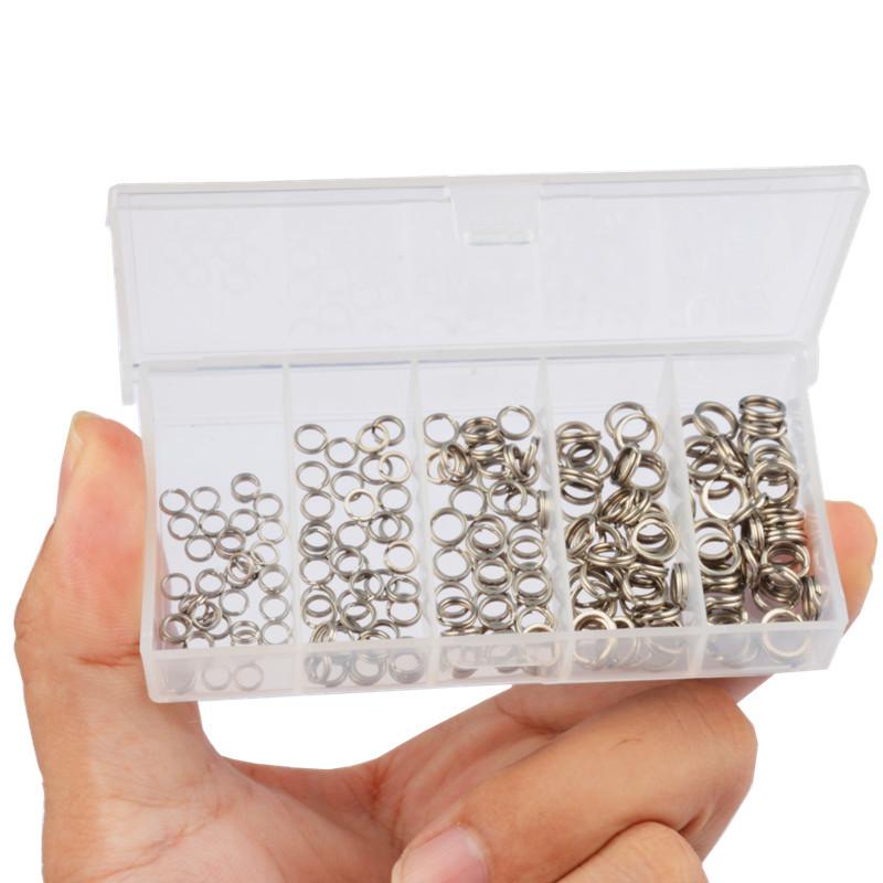 200 قطعة من حلقات الفولاذ المق - مراجعة Fishing Lure Accessories وسعره