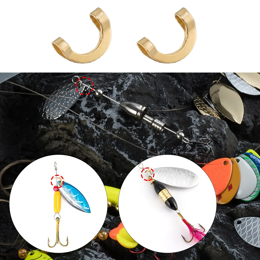 100 قطعة الصيد U على شكل مقاطع - مراجعة Fishing Lure Spinner وسعره