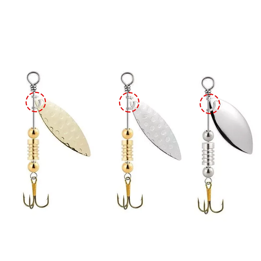 100 قطعة الصيد U على شكل مقاطع - مراجعة Fishing Lure Spinner وسعره