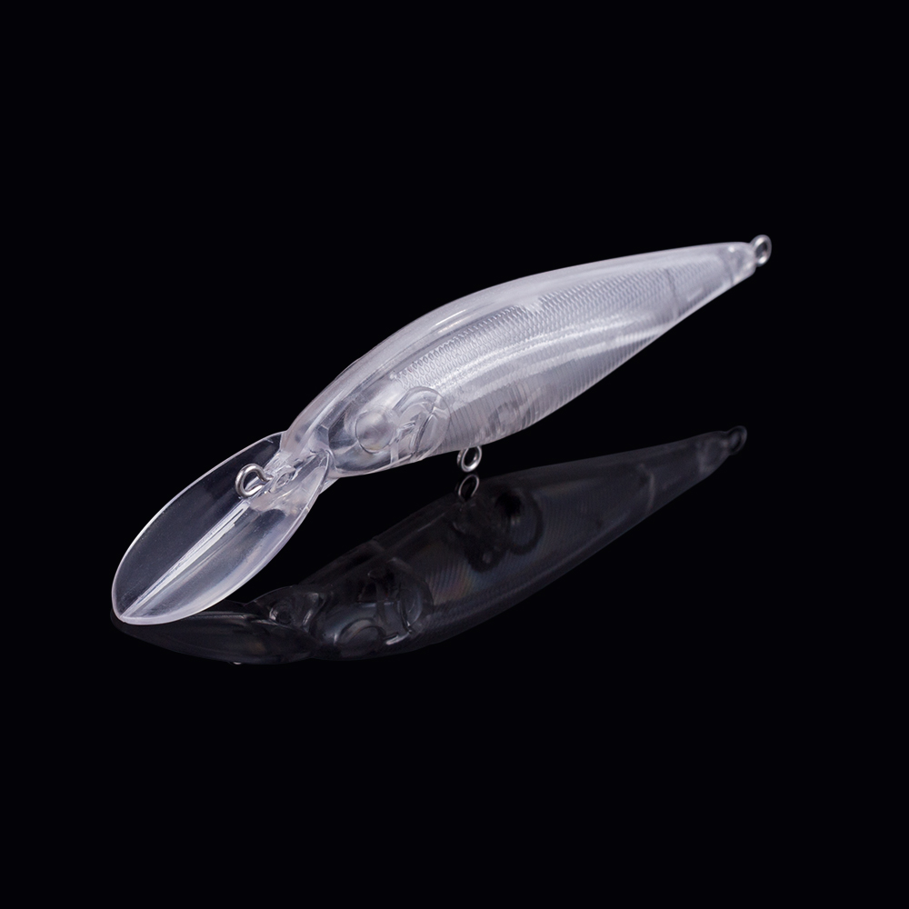 Hanlin-غير مطلي الفراغات cranb - مراجعة Fishing Lure Jerkbait وسعره