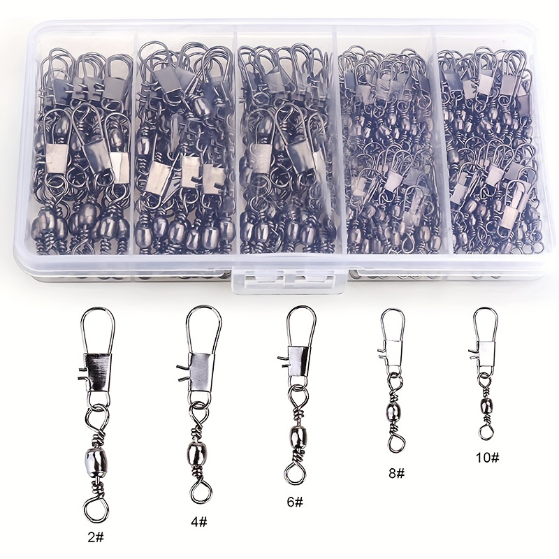 50/200 قطعة من مشابك الصيد الد - مراجعة Fishing Lure Accessories وسعره